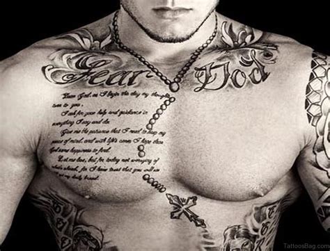 tattoo chest mens|christian chest tattoos for men.